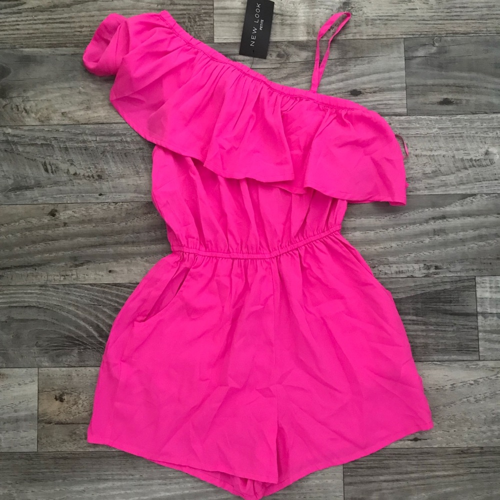 Hot pink romper